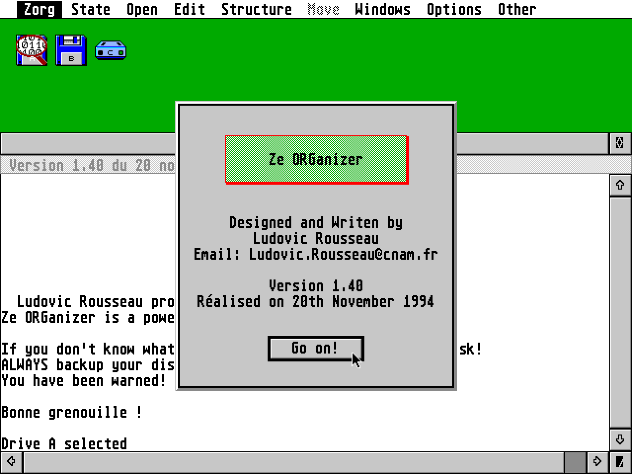 Ze ORGanizer (ZORG) — screenshot 1
